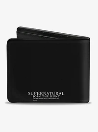 Supernatural Winchster Logo Saving People Hunting Things Family Business Bi-Fold Wallet
