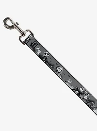 The Nightmare Before Christmas Jack And Sally Cemetery Scene Dog Leash