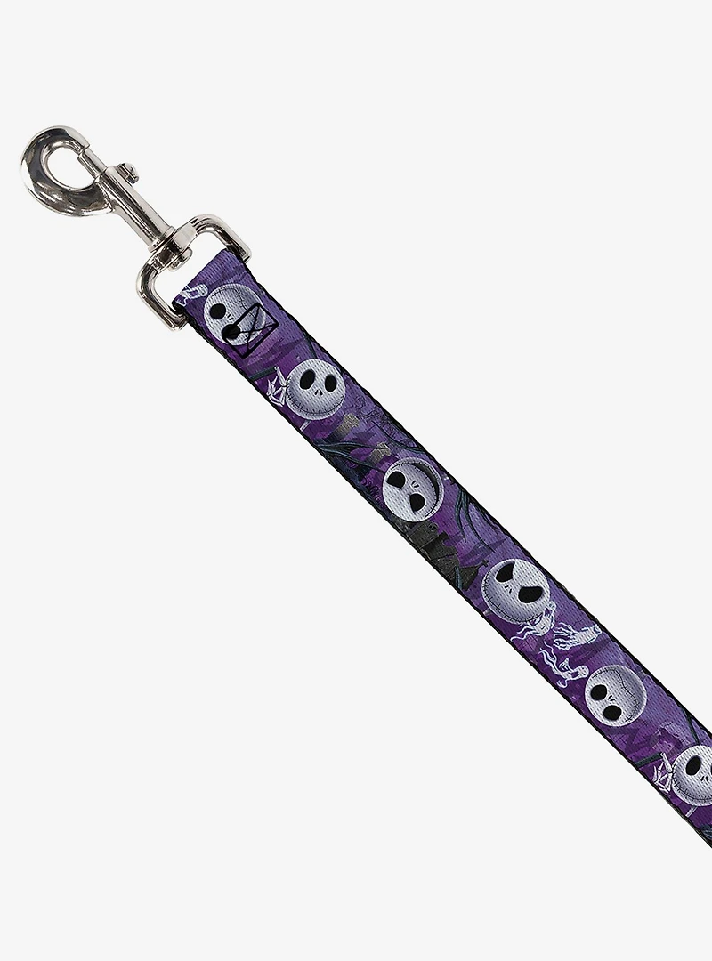 The Nightmare Before Christmas Jack Expressions Ghosts In Cemetery Dog Leash