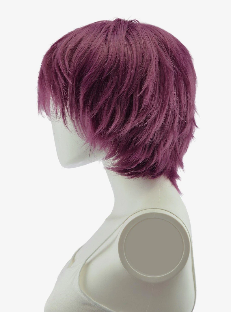 Epic Cosplay Apollo Dark Plum Purple Shaggy Wig for Spiking