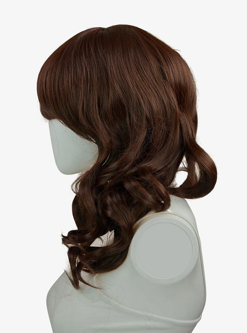Epic Cosplay Hestia Dark Brown Shoulder Length Curly Wig