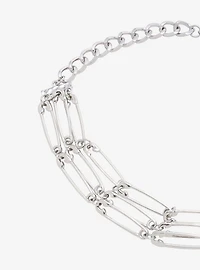 Safety Pin Layered Choker