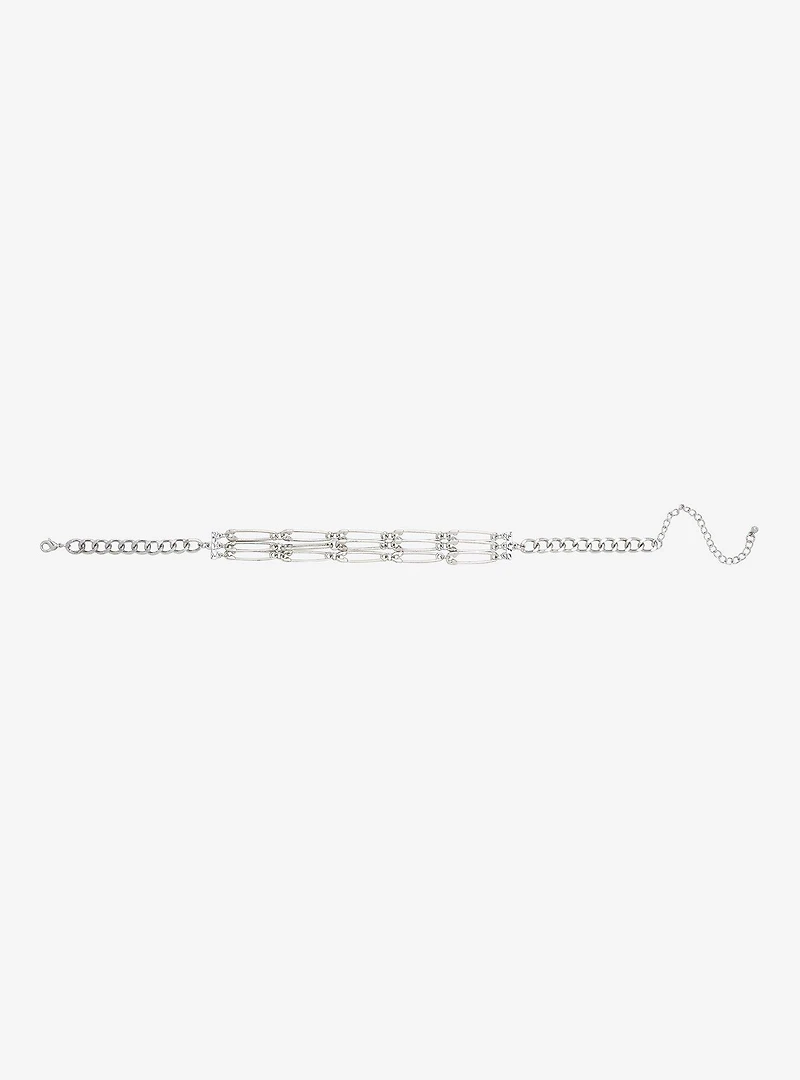 Safety Pin Layered Choker