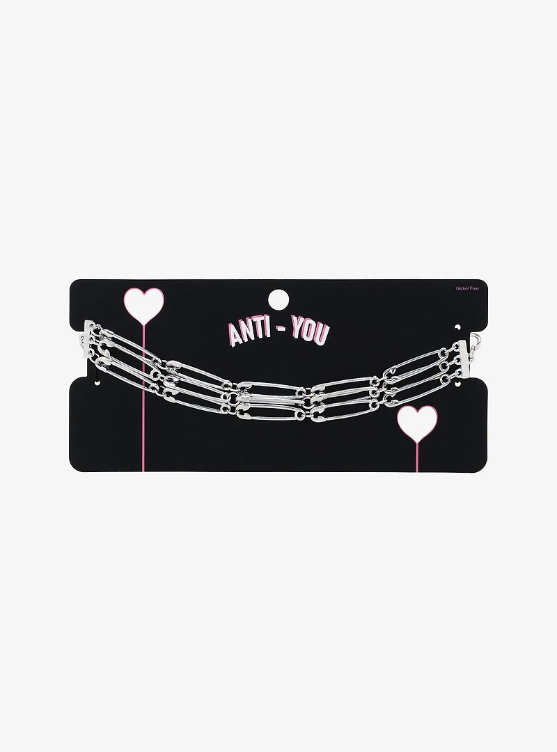 Safety Pin Layered Choker