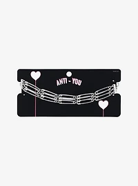 Safety Pin Layered Choker