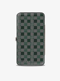 Harry Potter Slytherin Crest Heraldry Checkers Hinged Wallet