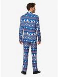 Suitmeister Men's Christmas Blue Nordic Suit