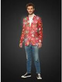 Suitmeister Men's Christmas Red Icons Light Up Blazer