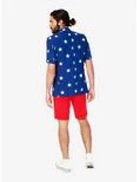 OppoSuits Men's Short Stars And Stripes Americana Suit