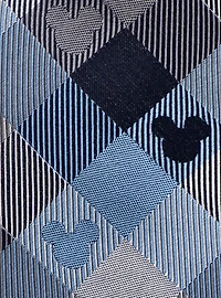 Disney Mickey Mouse Blue Plaid Mens Tie