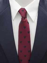 Disney Mickey Mouse Red Pin Dot Tie
