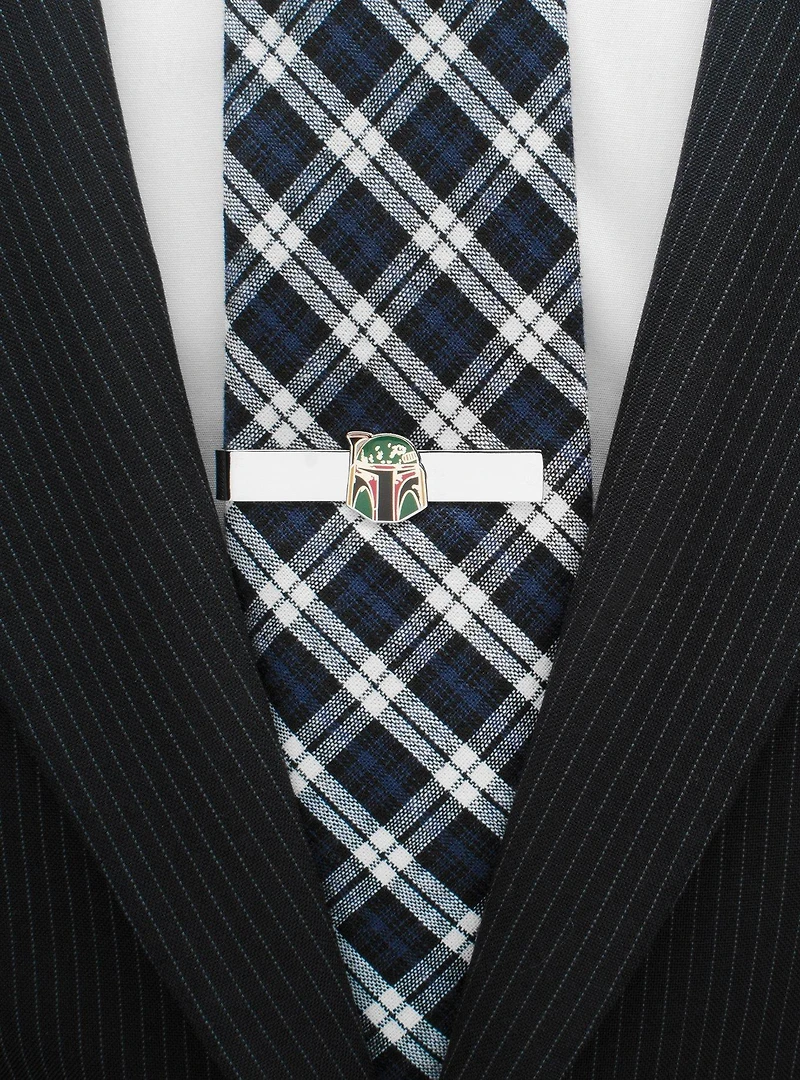Star Wars Boba Fett Distressed Helmet Tie Bar