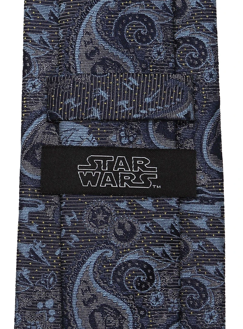 Star Wars Vader Paisley Blue and Gray Tie