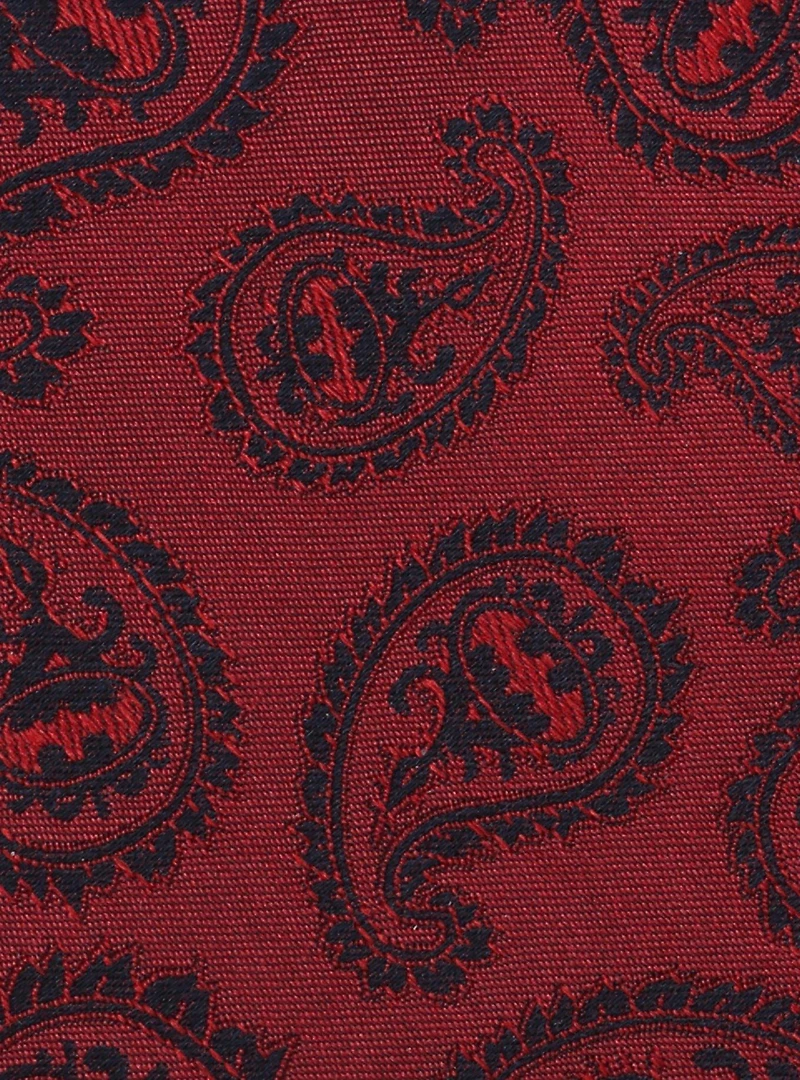 DC Comics Batman Red Paisley Tie