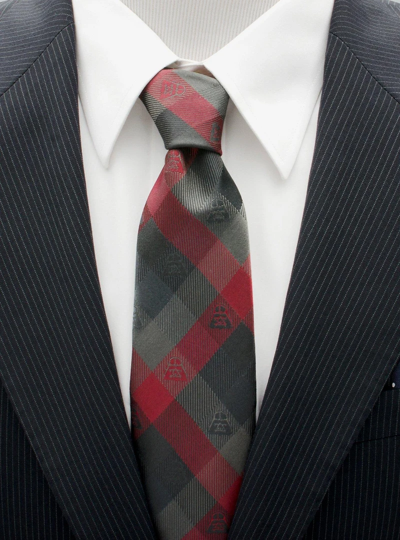 Star Wars Darth Vader Red Plaid Tie