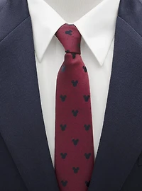 Disney Mickey Mouse Red Pin Dot Tie