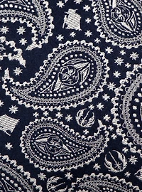 Star Wars Yoda Navy Paisley Mens Tie