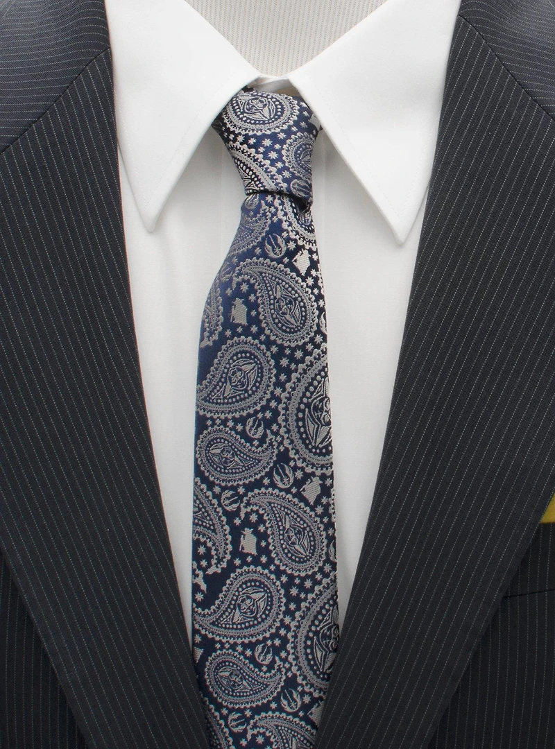 Star Wars Yoda Navy Paisley Mens Tie