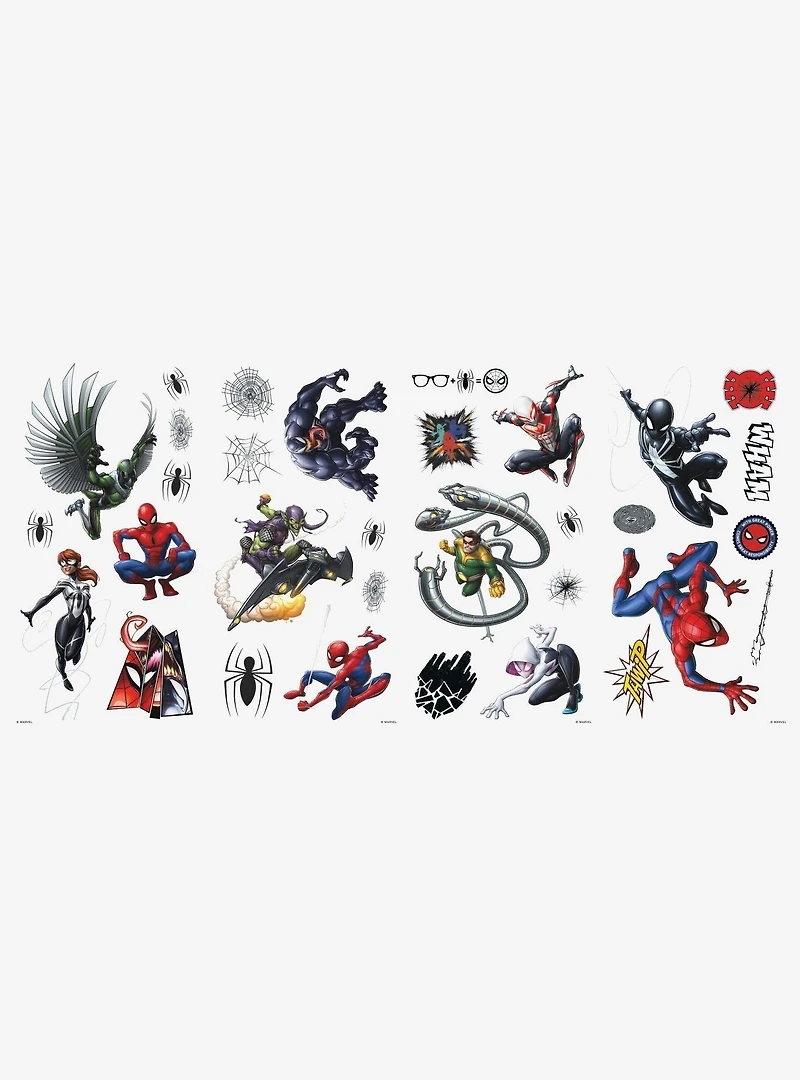 Marvel Spider-Man Favorite Characters Peel And Stick Wall Decals