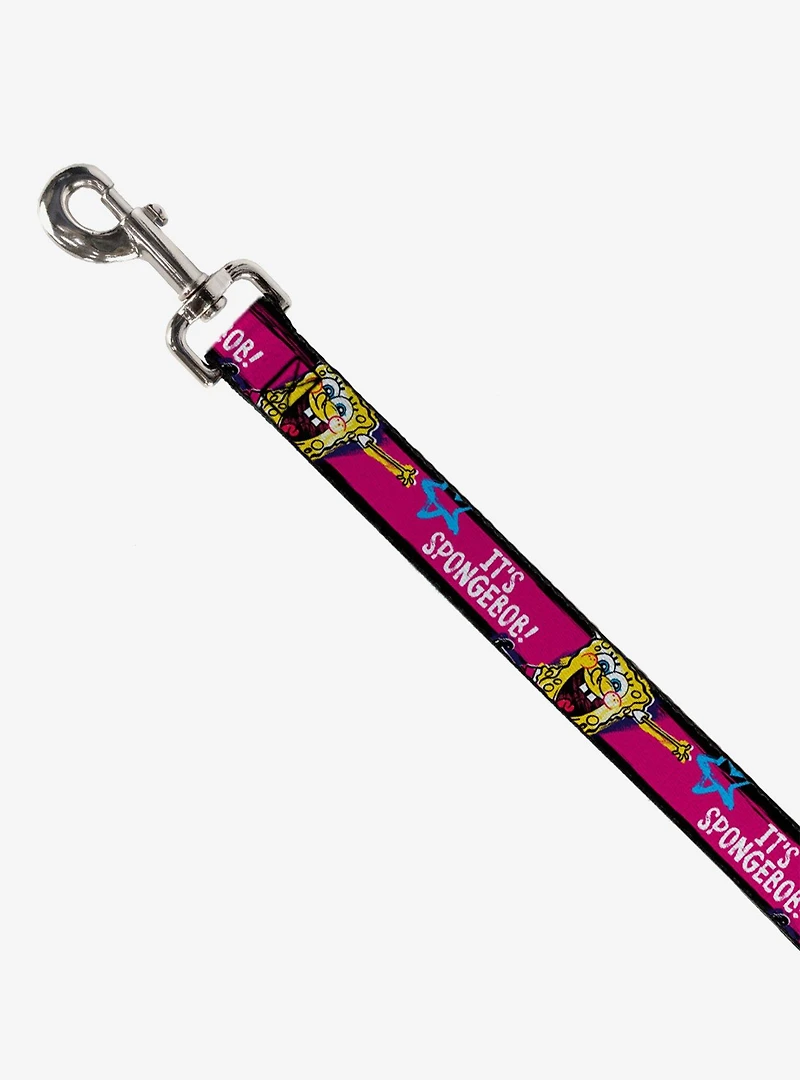 Spongebob Squarepants Pose It's Spongebob Pink Dog Leash