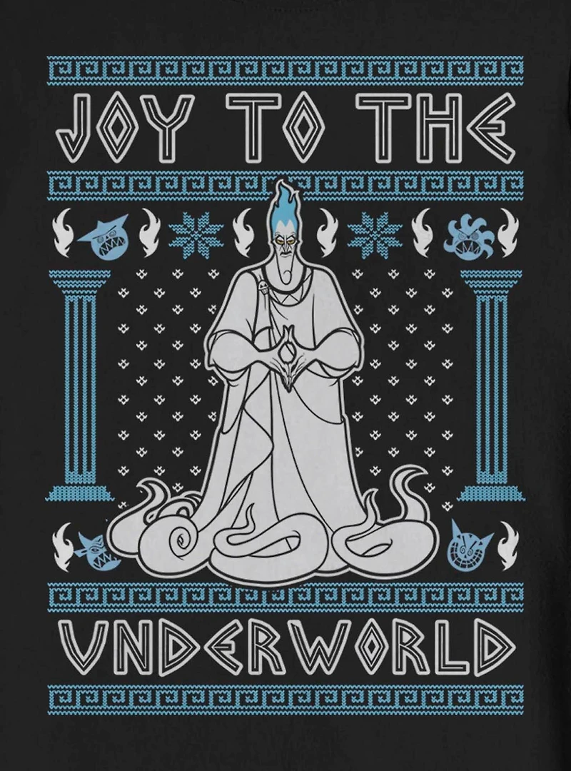 Disney Hercules Hades Joy To The Underworld Ugly Christmas Crew Sweatshirt
