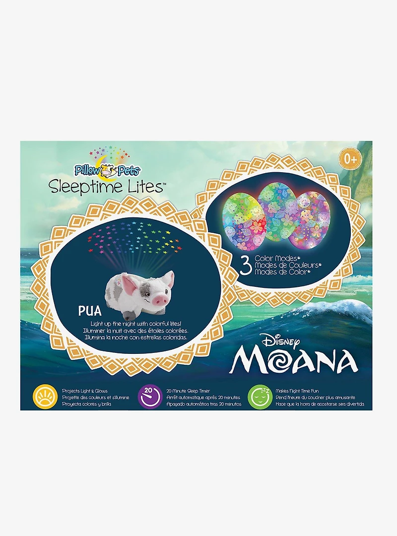 Disney Moana Pua Sleeptime Lites Pillow Pets Plush Toy