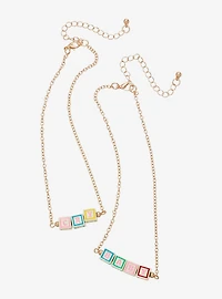 Melanie Martinez Cry Baby Blocks Necklace Set
