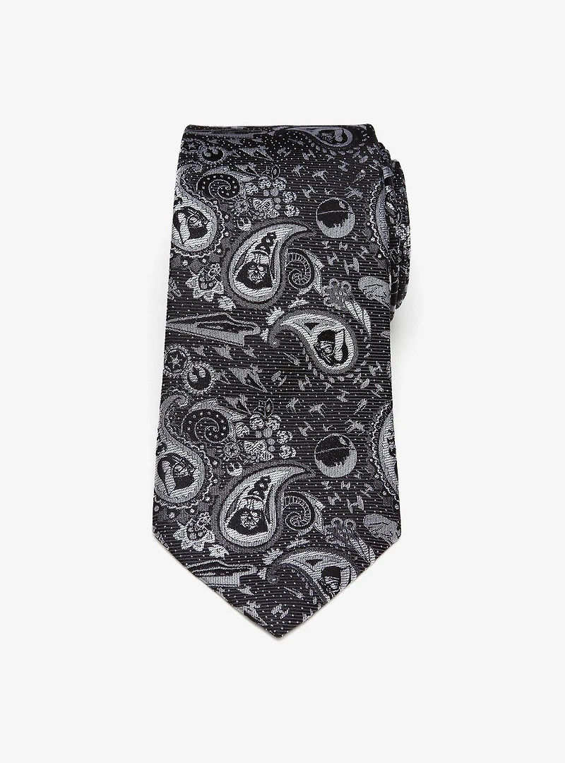 Star Wars Vader Paisley Black and White Tie