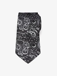 Star Wars Vader Paisley Black and White Tie