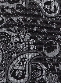 Star Wars Vader Paisley Black and White Tie