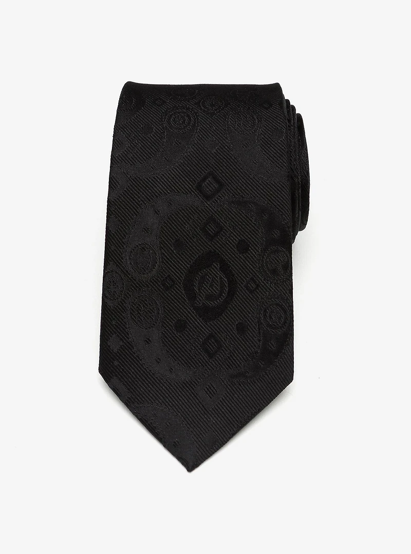 Marvel Avengers Paisley Icons Print Black Tie