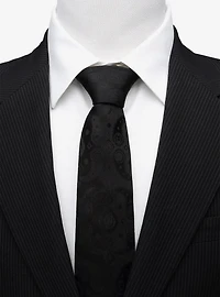 Marvel Avengers Paisley Icons Print Black Tie