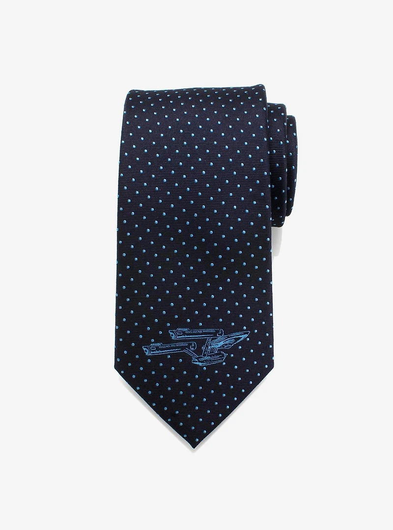 Star Trek Enterprise Dot Blue Tie