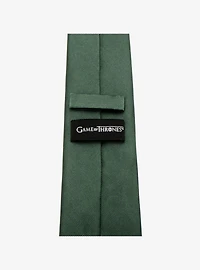 Game Of Thrones Stark Direwolf Green Tie
