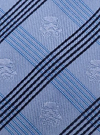 Star Wars Stormtrooper Blue Plaid Tie
