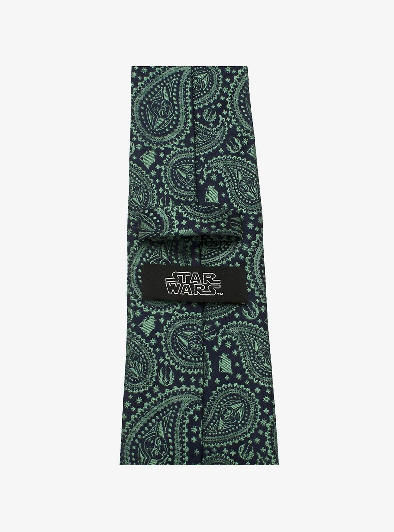 Star Wars Yoda Green Paisley Tie