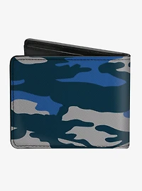 Harry Potter Ravenclaw Crest Camo Blue Bi-fold Wallet