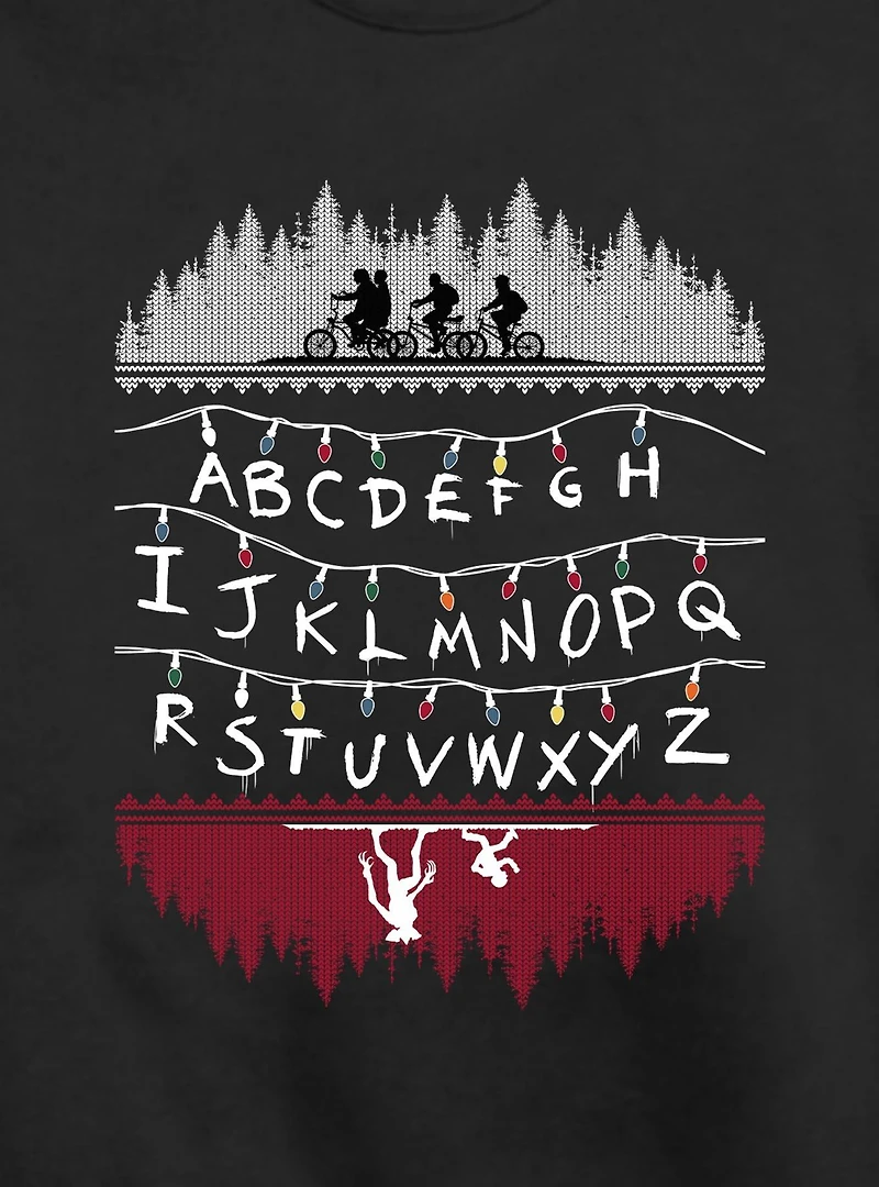 Stranger Things Alphabet Lights Crew Sweatshirt
