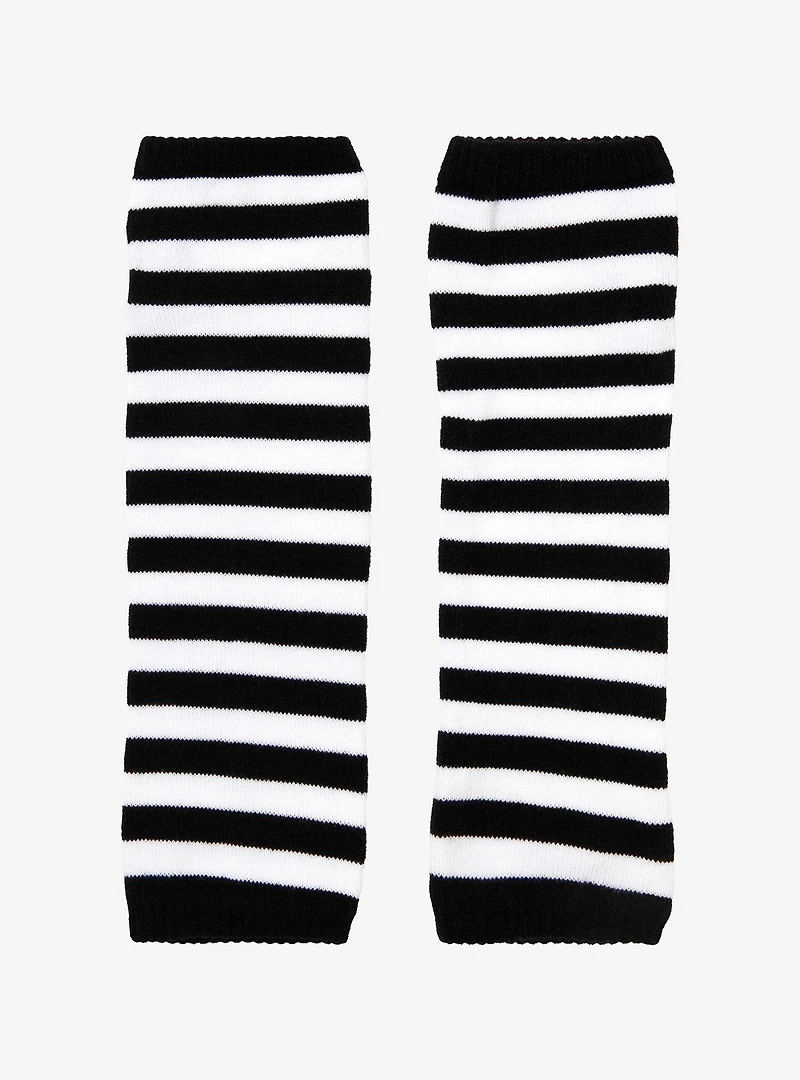 Black & White Stripe Arm Warmers
