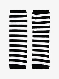 Black & White Stripe Arm Warmers