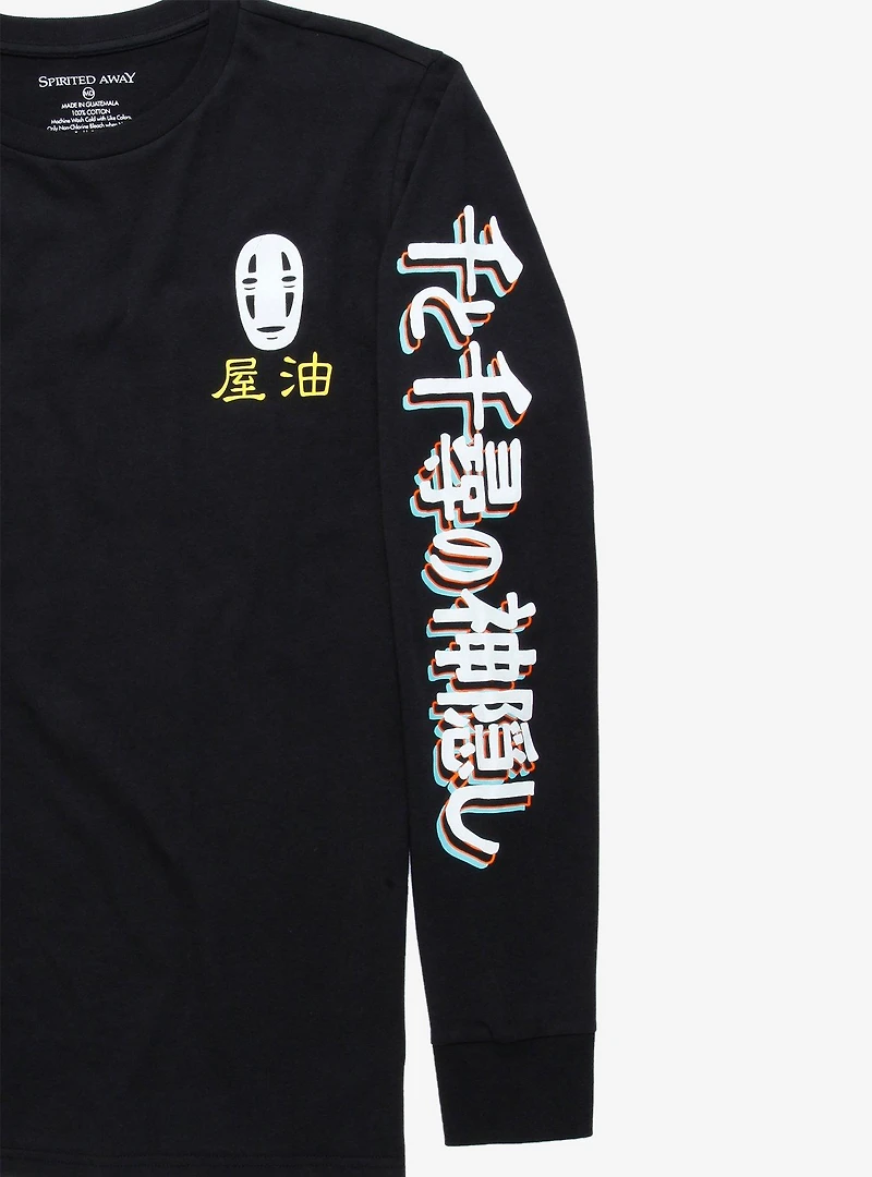 Studio Ghibli Spirited Away No-Face Neon Lights Long Sleeve T-Shirt - BoxLunch Exclusive
