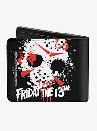 Friday the 13th Jason Mask Splatter Bifold Wallet
