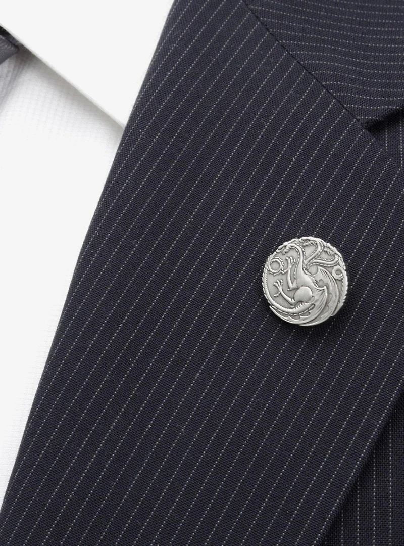 Game of Thrones Targaryen Dragon Antiqued Lapel Pin