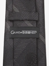 Game of Thrones Targaryen Dragon Black Plaid Silk Tie