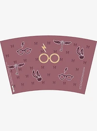 Harry Potter Maroon and Gold Glasses 16oz Classic Tumbler With Lid