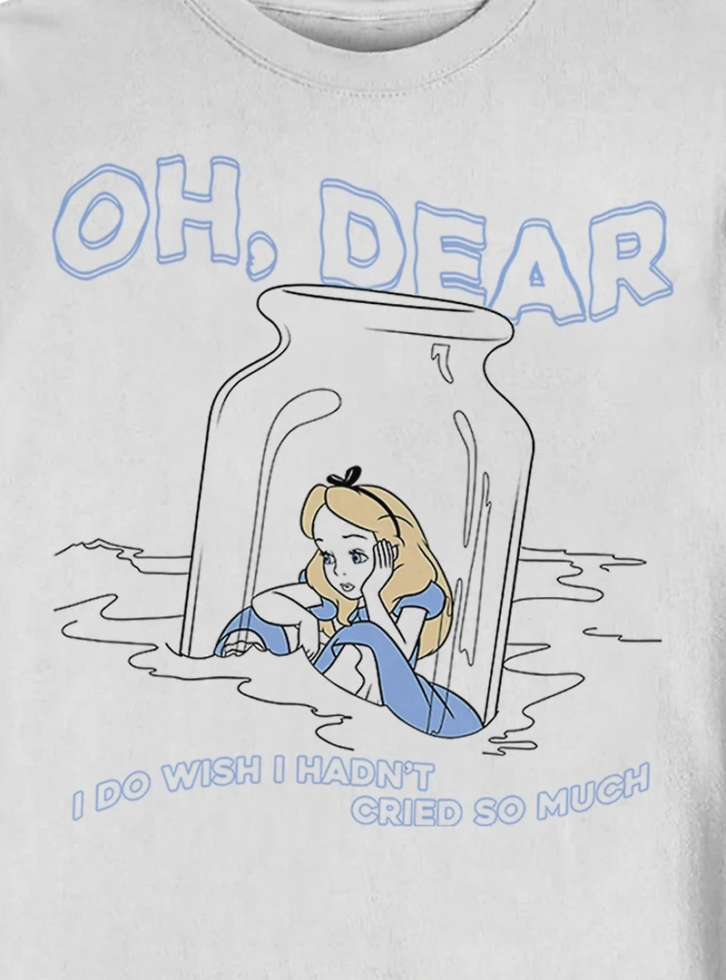 Disney Alice Wonderland Dear Tears Crew Sweatshirt