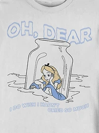 Disney Alice Wonderland Dear Tears Crew Sweatshirt