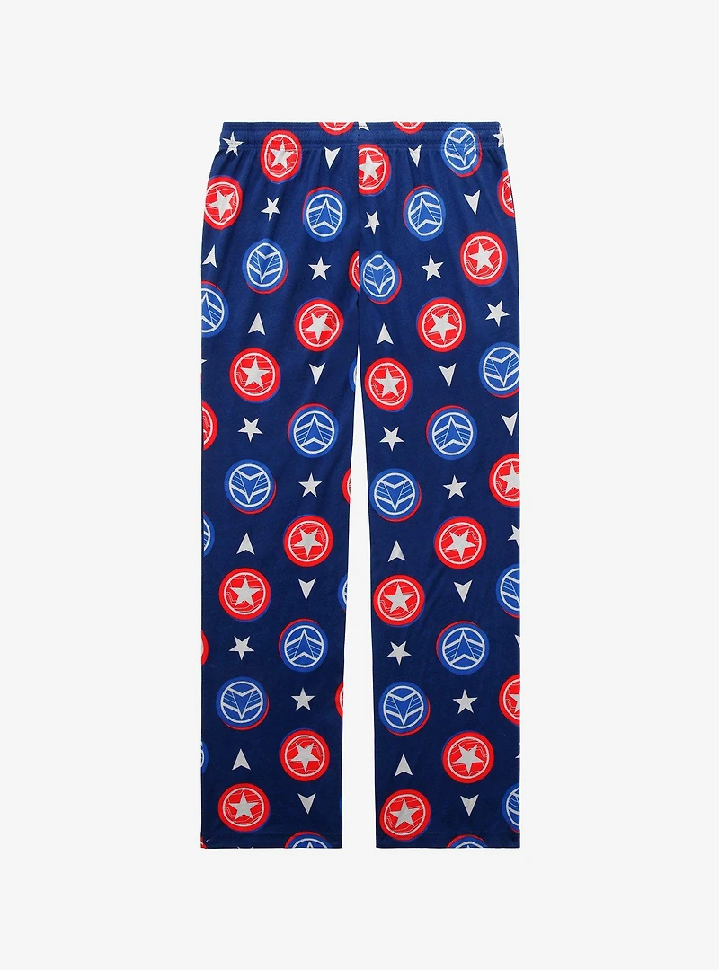 Marvel the Falcon and Winter Soldier Allover Print Sleep Pants