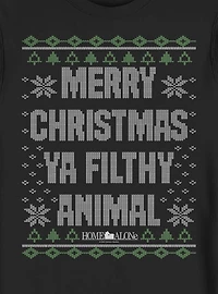 Home Alone Merry Christmas Ya Filthy Animal Ugly Holiday Crew Sweatshirt