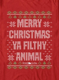 Home Alone Merry Christmas Ya Filthy Animal Ugly Holiday T-Shirt